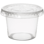 Bägare 100ml med Lock Transparent (800/fp)