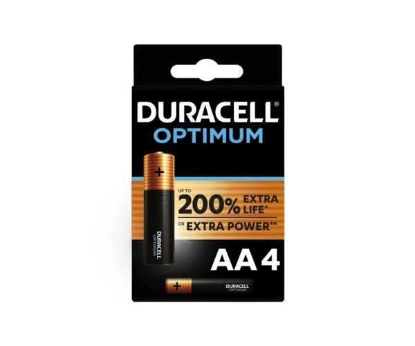 Duracell Optimum AA alkaliskt (4/fp)