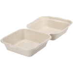 Hamburgerbox Bagasse 155x152x49/78mm (500/fp)