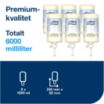 Flytande tvål Tork S1 Mild Parfym 1L (6/fp)