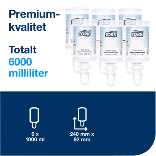 Flytande tvål Tork S4 Mild Parfym 1L (1/st)