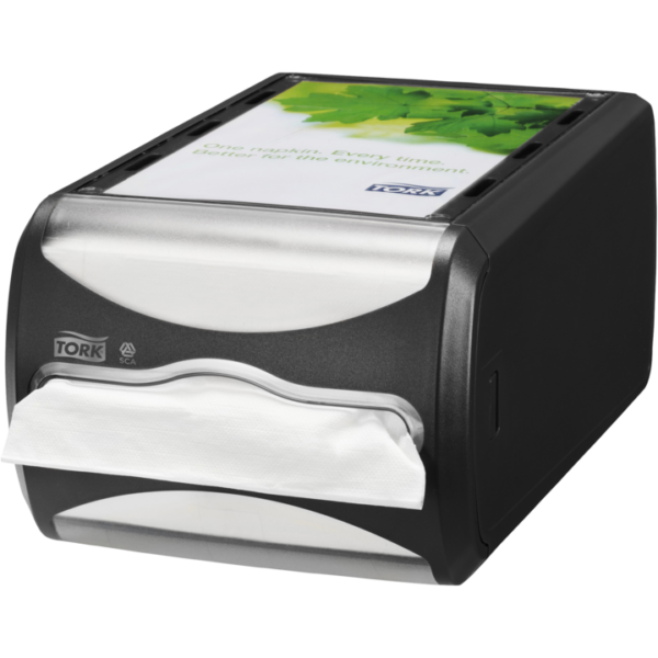 Dispenser Tork N4 Servett Xpressnap Liggande Svart (1/st)