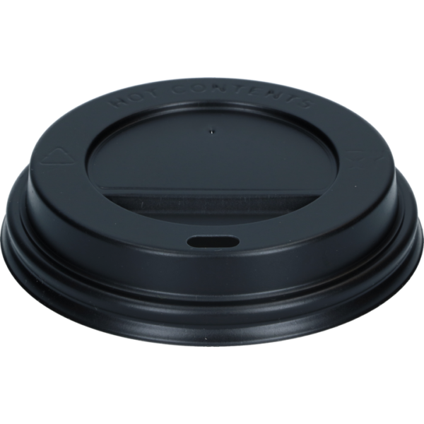 Lock till pappersmugg 23cl plast Onyx svart (1000/fp)